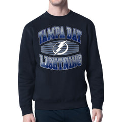 Tampa Bay Lightning - Starter Team Grit Graphic Fleece Pullover Sweatshirt Navy