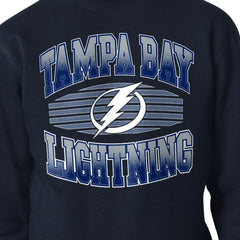 Tampa Bay Lightning - Starter Team Grit Graphic Fleece Pullover Sweatshirt Navy