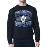 Toronto Maple Leafs - Starter Team Grit Graphic Fleece Pullover Sweatshirt Navy