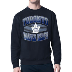 Toronto Maple Leafs - Starter Team Grit Graphic Fleece Pullover Sweatshirt Navy