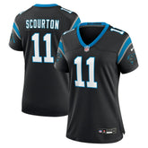 Nic Scourton Carolina Panthers Women's Team Game Jersey Black - Nike