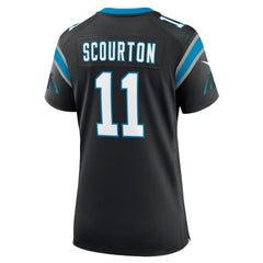 Nic Scourton Carolina Panthers Women's Team Game Jersey Black - Nike