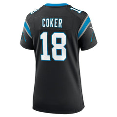 Jalen Coker Carolina Panthers Women's Team Game Jersey Black - Nike