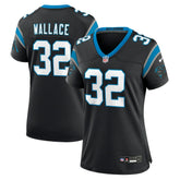 Trevin Wallace Carolina Panthers Women's Team Game Jersey Black - Nike