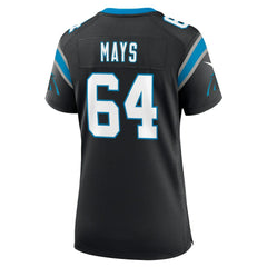 Cade Mays Carolina Panthers Women's Team Game Jersey Black - Nike