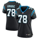Popo Aumavae Carolina Panthers Women's Team Game Jersey Black - Nike