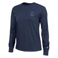 Dallas Cowboys Champion Women's Core Long-Sleeve T-Shirt Navy - NFL