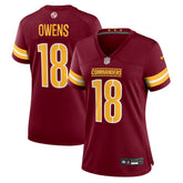 Tyler Owens Washington Commanders Women's Team Game Jersey Burgundy - Nike