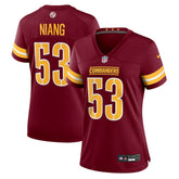 Lucas Niang Washington Commanders Women's Team Game Jersey Burgundy - Nike