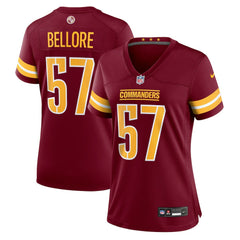 Nick Bellore Washington Commanders Women's Team Game Jersey Burgundy - Nike