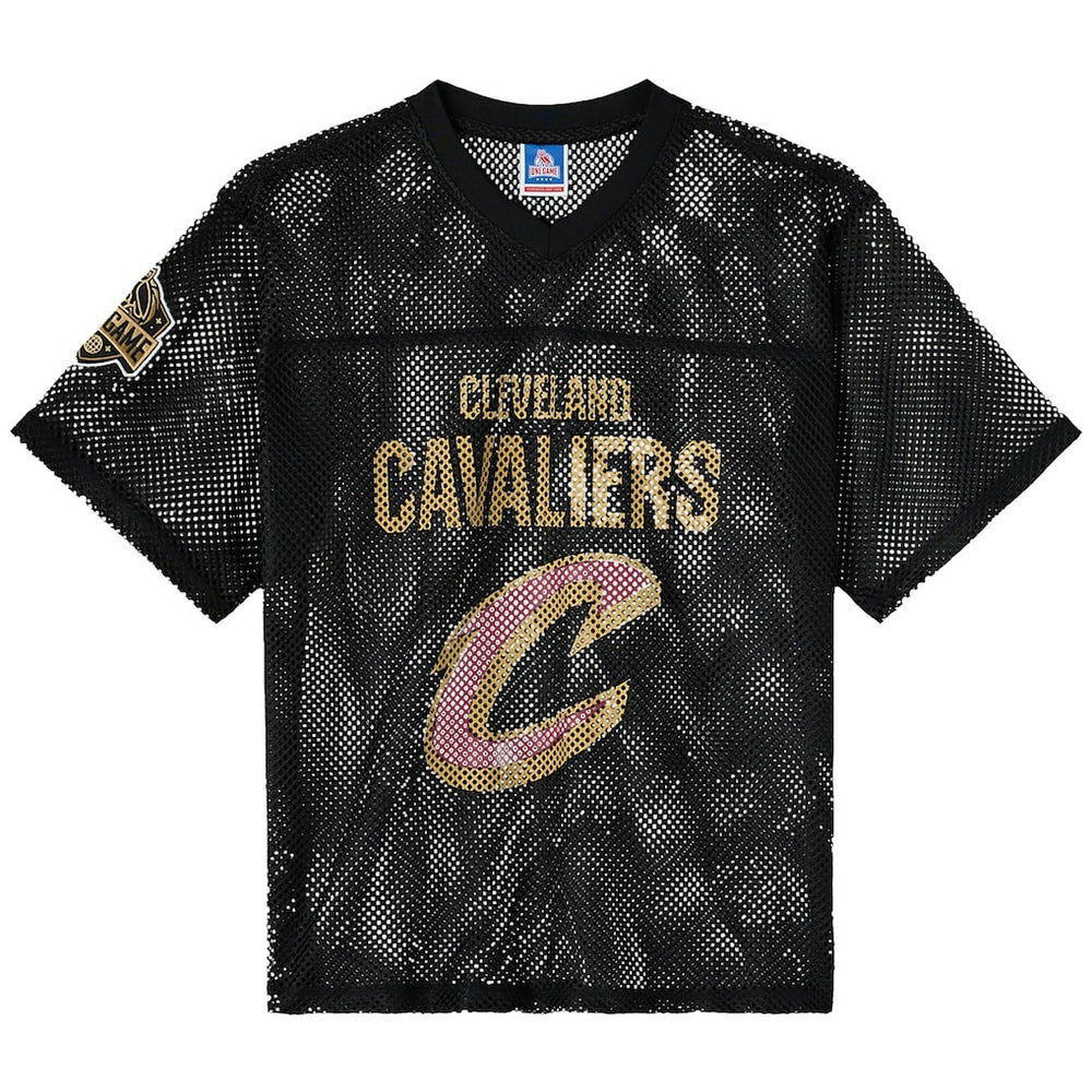 NBA - Cleveland Cavaliers OVO x NBA Mesh Football Fashion Jersey - Black