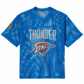 NBA - Oklahoma City Thunder OVO x NBA Mesh Football Fashion Jersey - Blue