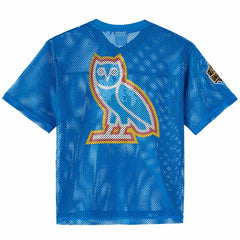 NBA - Oklahoma City Thunder OVO x NBA Mesh Football Fashion Jersey - Blue