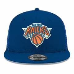 New Era - New York Knicks Core Logo Meshback 9FIFTY Snapback Hat - Blue