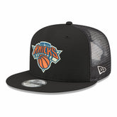 New Era - New York Knicks Core Logo Meshback 9FIFTY Snapback Hat - Black