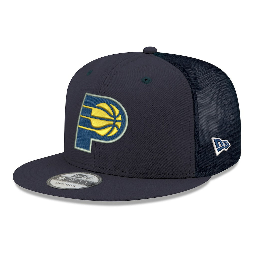 New Era - Indiana Pacers Core Logo Meshback 9FIFTY Snapback Hat - Navy