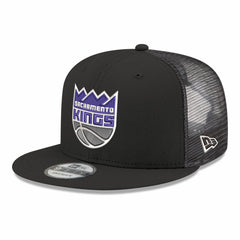 New Era - Sacramento Kings Core Logo Meshback 9FIFTY Snapback Hat - Black