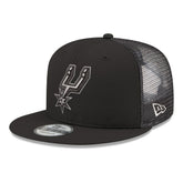New Era - San Antonio Spurs Core Logo Meshback 9FIFTY Snapback Hat - Black