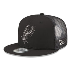 New Era - San Antonio Spurs Core Logo Meshback 9FIFTY Snapback Hat - Black