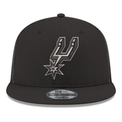 New Era - San Antonio Spurs Core Logo Meshback 9FIFTY Snapback Hat - Black