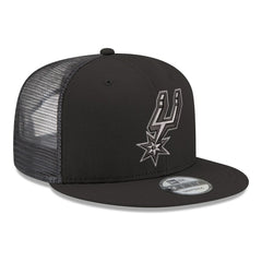 New Era - San Antonio Spurs Core Logo Meshback 9FIFTY Snapback Hat - Black