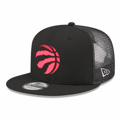 New Era - Toronto Raptors Core Logo Meshback 9FIFTY Snapback Hat - Black