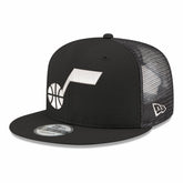 New Era - Utah Jazz Core Logo Meshback 9FIFTY Snapback Hat - Black