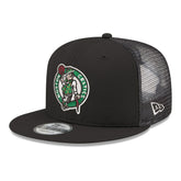 New Era - Boston Celtics Core Logo Meshback 9FIFTY Snapback Hat - Black