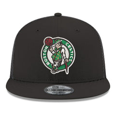 New Era - Boston Celtics Core Logo Meshback 9FIFTY Snapback Hat - Black