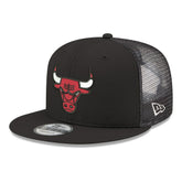 New Era - Chicago Bulls Core Logo Meshback 9FIFTY Snapback Hat - Black
