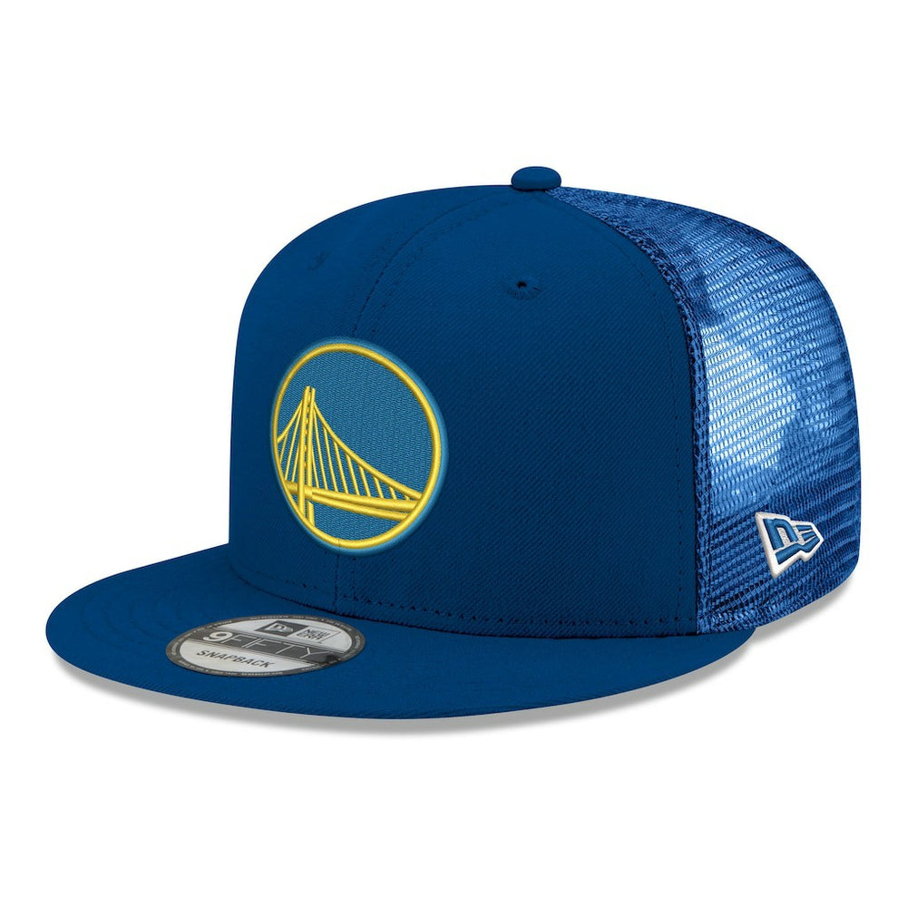 New Era - Golden State Warriors Core Logo Meshback 9FIFTY Snapback Hat - Royal