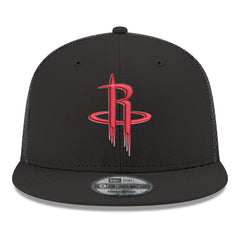 New Era - Houston Rockets Core Logo Meshback 9FIFTY Snapback Hat - Black