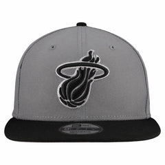 New Era - Miami Heat Core Logo Storm Gray Two-Tone 9FIFTY Snapback Hat - Gray