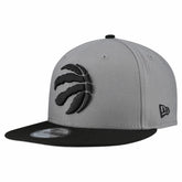 New Era - Toronto Raptors Core Logo Storm Gray Two-Tone 9FIFTY Snapback Hat - Gray