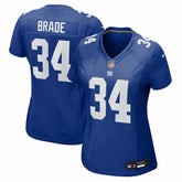 Beau Brade New York Giants Women's Team Game Jersey Royal - Nike