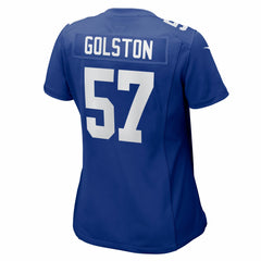 Chauncey Golston New York Giants Women's Team Game Jersey Royal - Nike