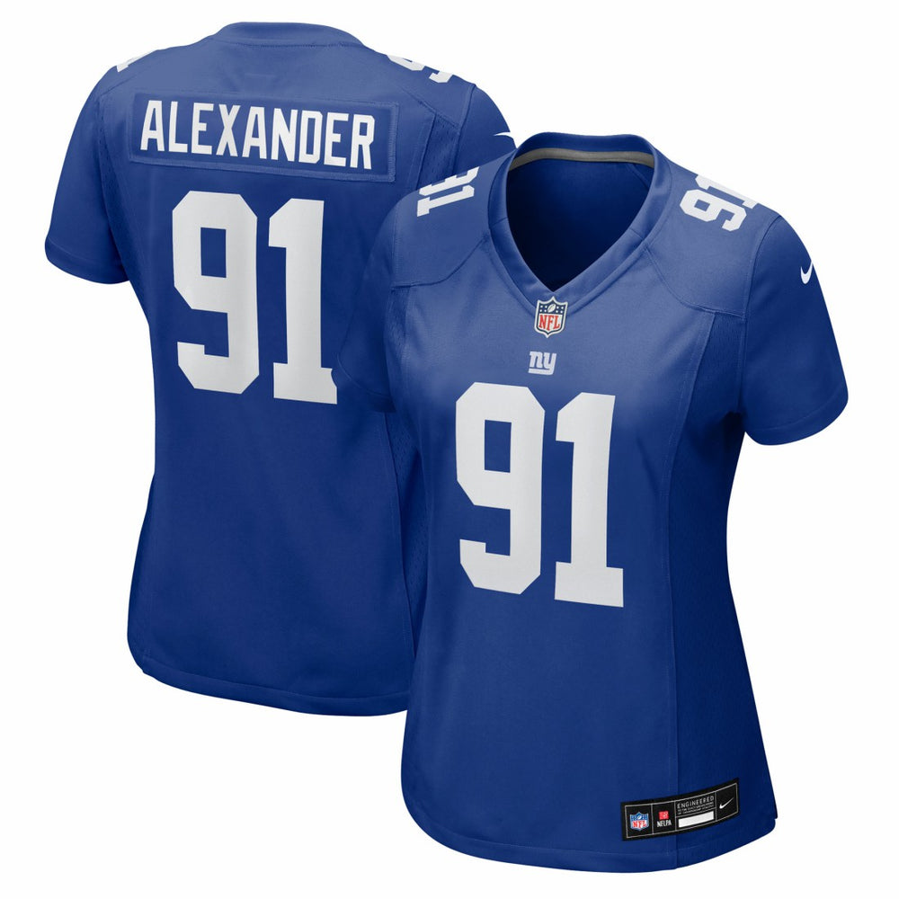 Darius Alexander New York Giants Women's Team Game Jersey Royal - Nike