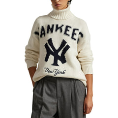 Yankees Polo Ralph Lauren Women's Wool-Blend Turtleneck Sweater Online