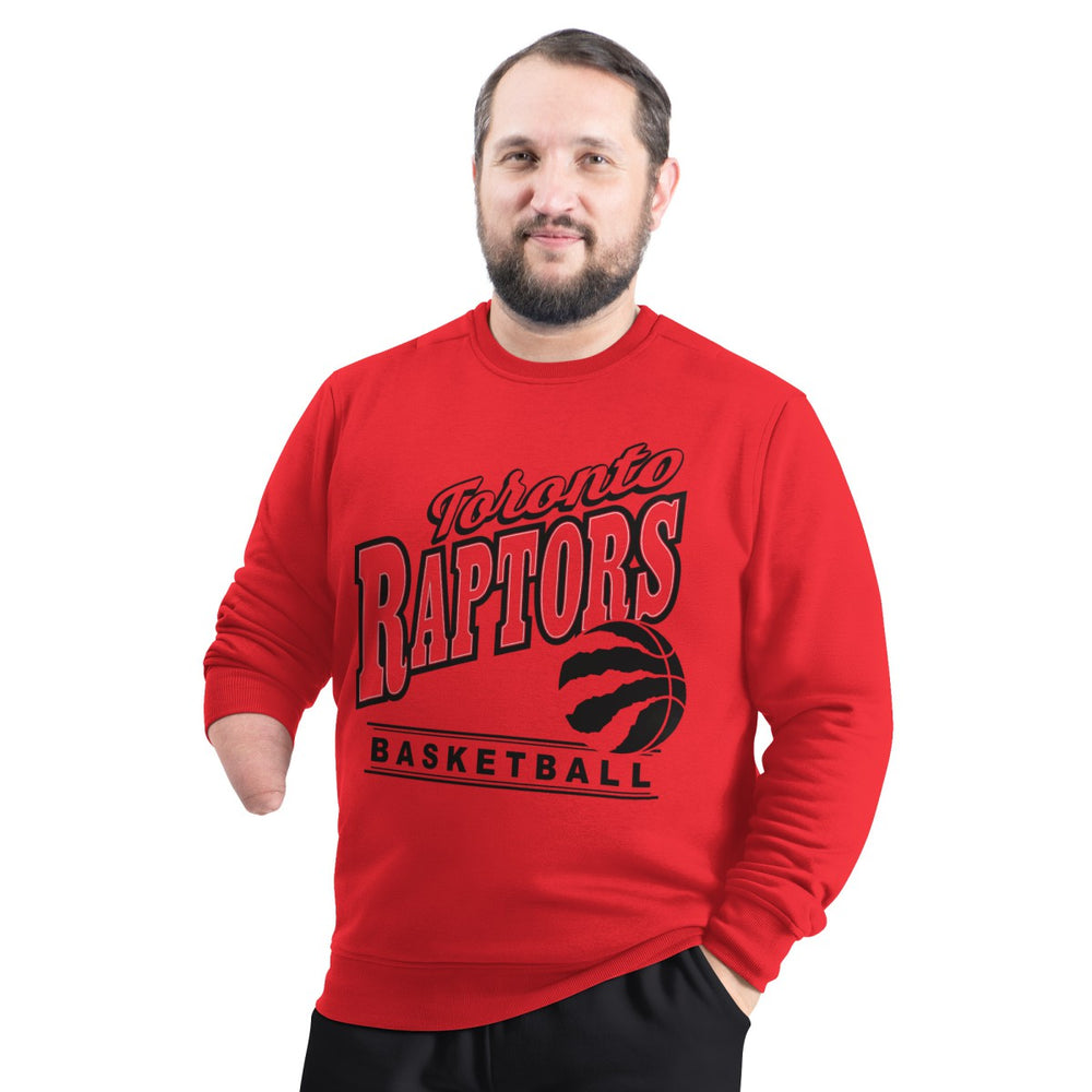 NBA - Toronto Raptors G-III Sports by Carl Banks Adaptive Headliner Fleece Crewneck Sweatshirt - Red
