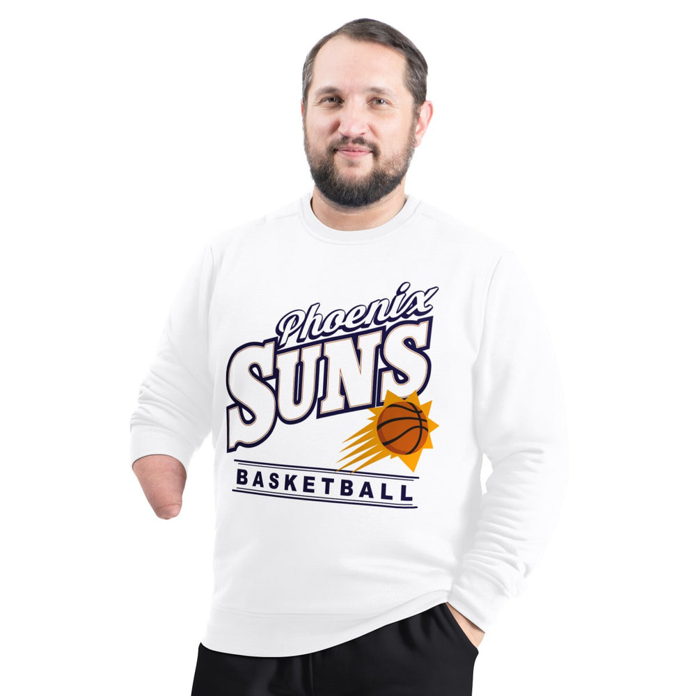 NBA - Phoenix Suns G-III Sports by Carl Banks Adaptive Headliner Fleece Crewneck Sweatshirt - White
