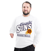 NBA - Phoenix Suns G-III Sports by Carl Banks Adaptive Headliner Fleece Crewneck Sweatshirt - White