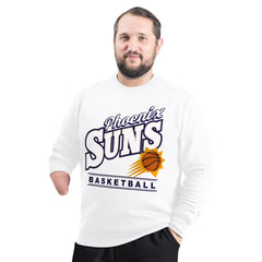 NBA - Phoenix Suns G-III Sports by Carl Banks Adaptive Headliner Fleece Crewneck Sweatshirt - White