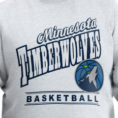 NBA - Minnesota Timberwolves G-III Sports by Carl Banks Adaptive Headliner Fleece Crewneck Sweatshirt - Gray