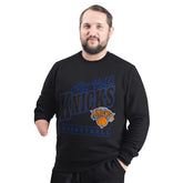 NBA - New York Knicks G-III Sports by Carl Banks Adaptive Headliner Fleece Crewneck Sweatshirt - Black