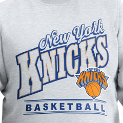 NBA - New York Knicks G-III Sports by Carl Banks Adaptive Headliner Fleece Crewneck Sweatshirt - Gray