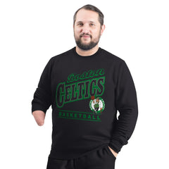 NBA - Boston Celtics G-III Sports by Carl Banks Adaptive Headliner Fleece Crewneck Sweatshirt - Black