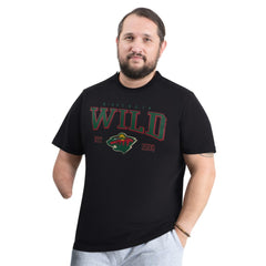 Minnesota Wild - G-III Sports by Carl Banks Adaptive Classic Team Graphic T-Shirt Black