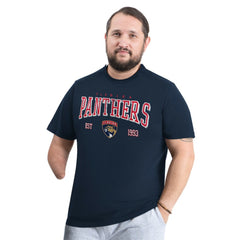 Florida Panthers - G-III Sports by Carl Banks Adaptive Classic Team Graphic T-Shirt Navy