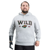 Minnesota Wild - G-III Sports by Carl Banks Adaptive Classic Team Spirit Fleece Hoodie Gray