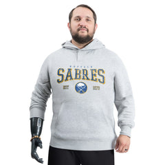 Buffalo Sabres - G-III Sports by Carl Banks Adaptive Classic Team Spirit Fleece Hoodie Gray